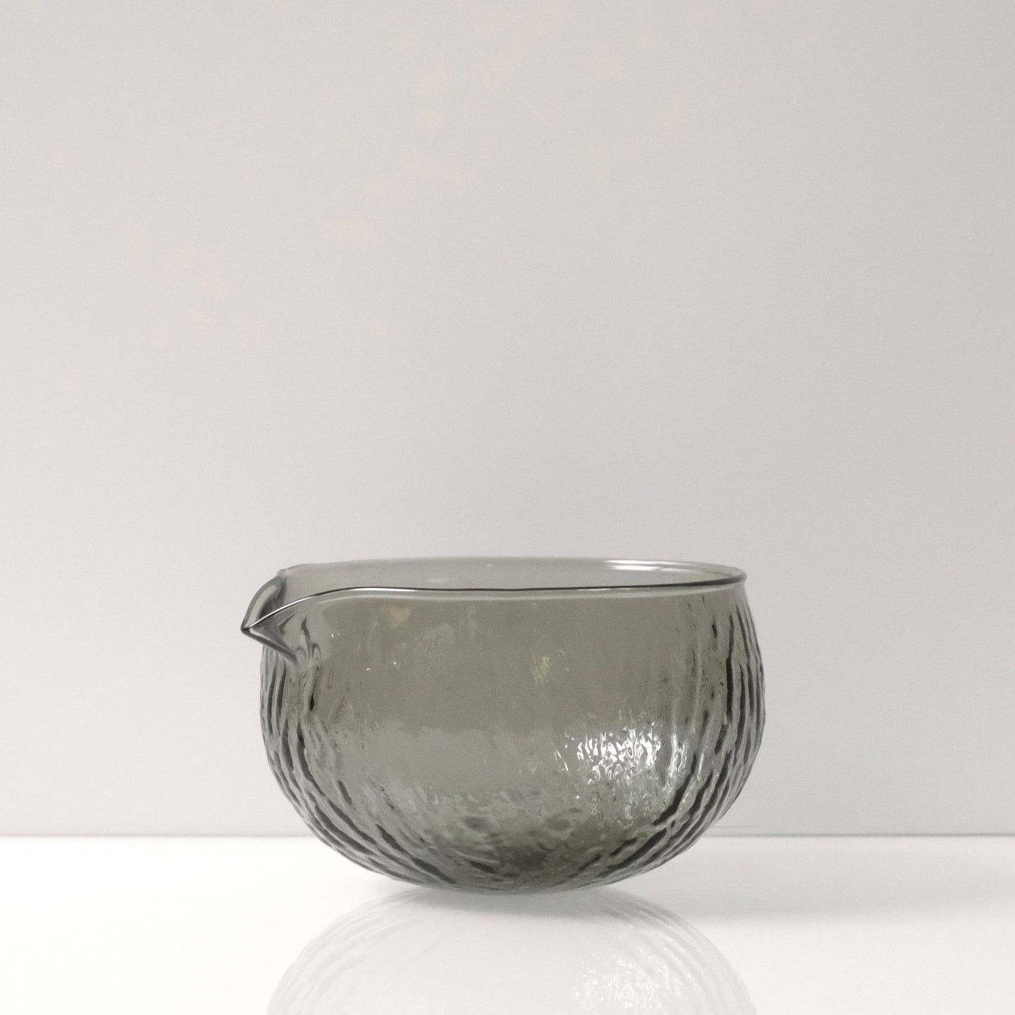 Glass Chawan – Black Textured