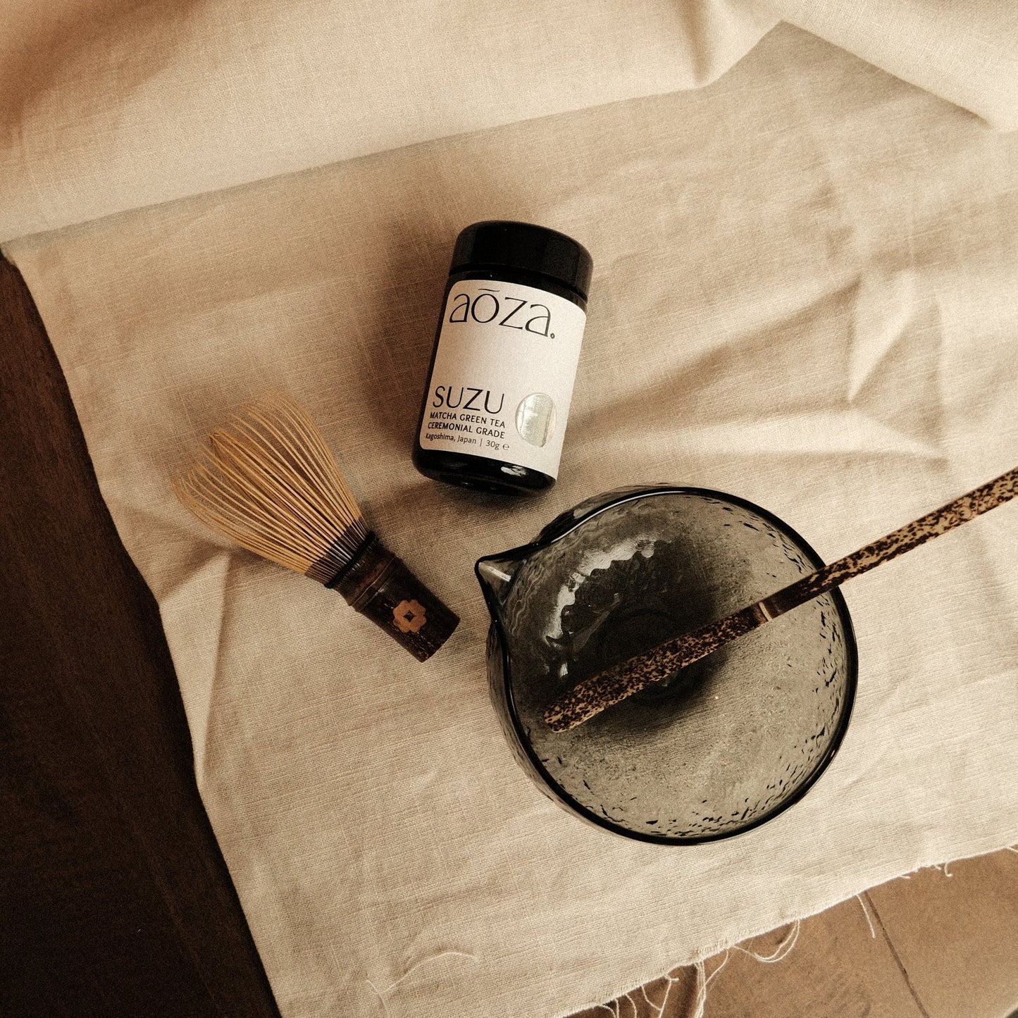 SUZU Matcha Bundle – 90g (Glass Jar + 2 x Refill Pouch)